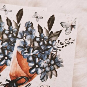 Cartes à planter, papeterie, fleurs, écologiques, amour, amoureux, cadeau original