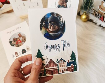 Biglietti di auguri personalizzati, Natale, cancelleria, biglietti personalizzati con le tue foto