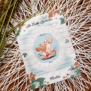 carte quenottes personnalisée, carte de dents de lait bébé, carte quenottes bébé,