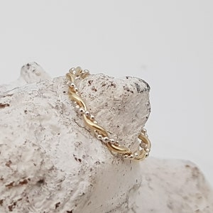 zarter Ring, Zusteckring, Stapelring, Gold, Silber, Verlobungsring, Kordelring