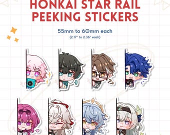 Honkai Star Rail Peeking Stickers