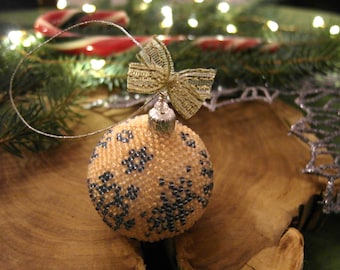 Bombka, Dekoracja Świąteczna, Hangende decoratie, Kerstbal, Kerstboom, Kralen Kerstbal, DIY Gift, Kraal Gehaakte Ornament, Haak