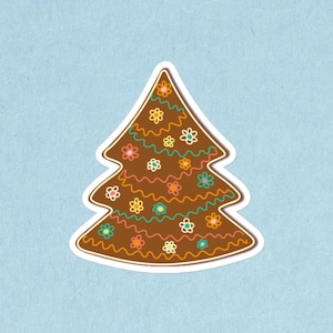 Sticker gingerbread Christmas tree / Sticker traditional Christmas motif Christmas tree / Pin Christmas tree