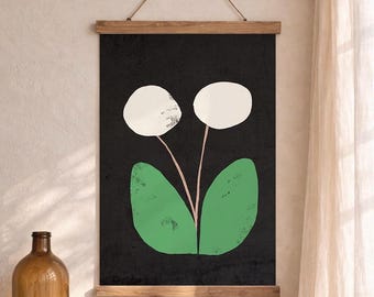 Maskrostryck | Konsttryck | Poster | Illustration | Blomma | Enkel | Vintage | Väggdekor | Konsttryck | Retro | Teckning | Konst