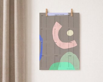 A3 födelsedagskalender | Väggkalender | Kalender | Familjekalender | Konstkalender | Födelsedagar