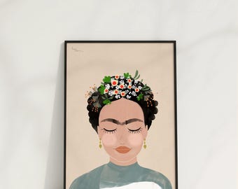 Print "Strength" | Art print | Poster | Strong woman | Artist | Memory | Painter | Surrealism | New Objectivity | Art | Feminism