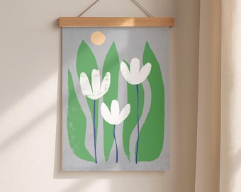 Tryck "Vårmorgon" | Konsttryck | Illustration | Konsttryck | Affischtryck | Blommor | Växter | Natur | Naturposter | Växttryck