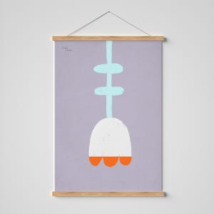 Print "Bunte Blume" | Artprint | Poster | Illustration | Blume | Frühling | Bunt | Tulpe | Einfach | Abstrakt | Wanddeko | Kunstdruck