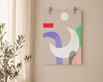 Flexibel A4-väggkalender | 12 månadssidor + konsttryck | Valbar startmånad | Individuellt utformad för dig | Modern design