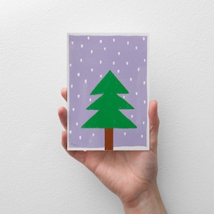 Postkarte “Weihnachten“ | Illustration | Karte | Xmas | Geschenkidee | A6 | Grußkarte | Weihnachtsbaum | Geschenk | weihnachtlich | Natur