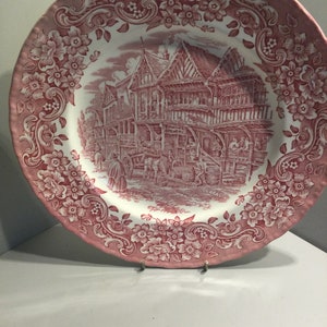 Royal Tudor Ware 17th Century England Ironstone dinner plate Ø 25 cm , Bowans Brewery hand engraved by W.N. Mellor