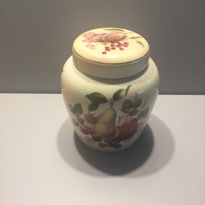 Palissy England, Storage Pot with Lid, Royal Worcester