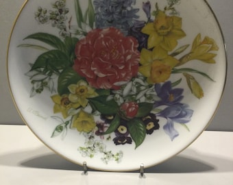 Hutschenreuther Collectors Plates by Ursula Band - Grand Finale Flowers Frublingsmorgen