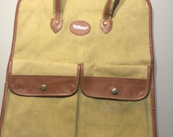 Bob Church vintage fishing bag canvas and leather