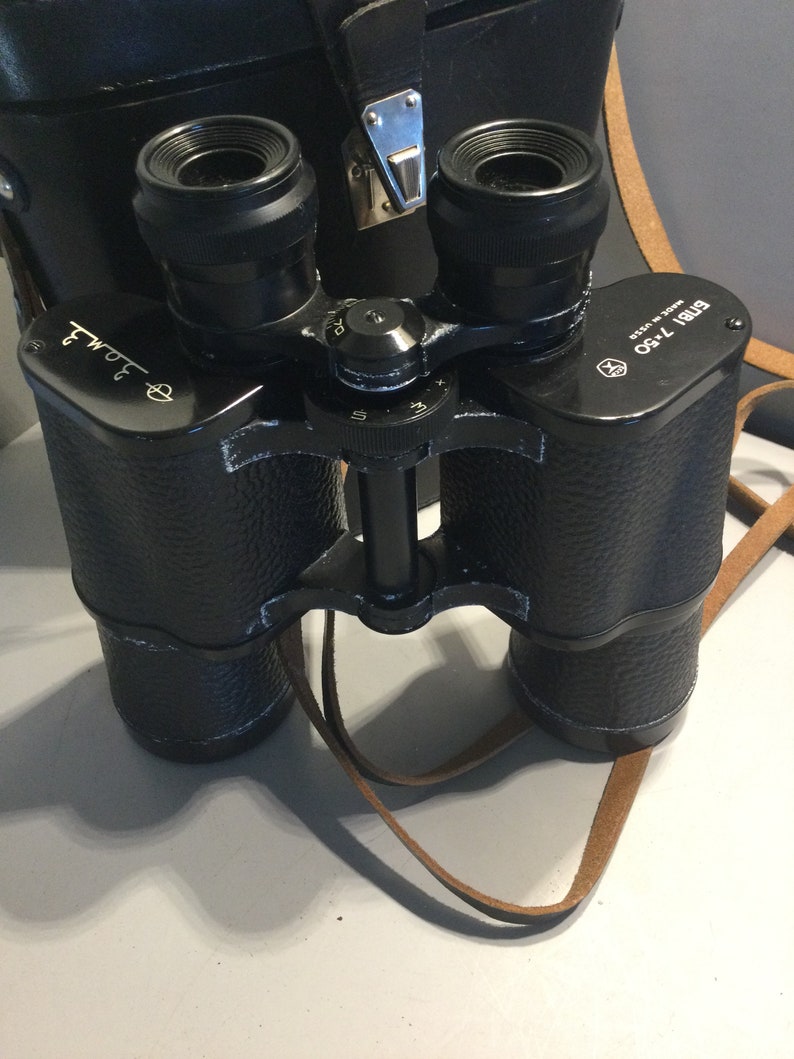 1974 Zomz 7 x 50 Binoculars CCCP USSR BNU image 7