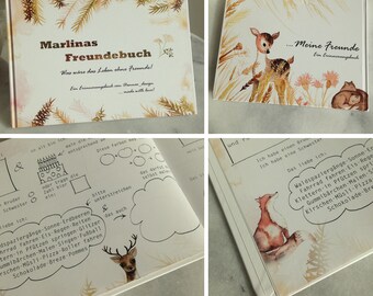 Freundebuch Erinnerungsbuch Für Den Kindergarten Und Die Etsy