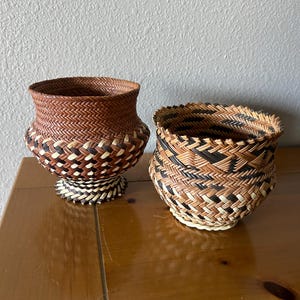 2pcs Boy Girl Cross Body Pouch Mini Rattan Bag Hand-woven