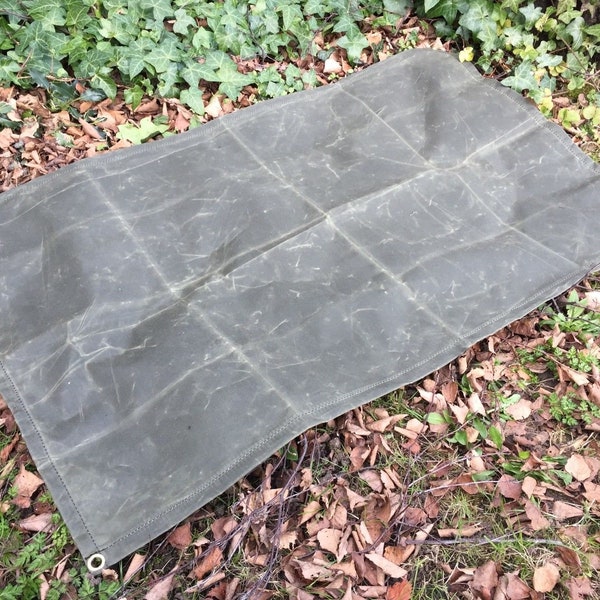 Waxed Cotton Ground Mat (Hand Made)