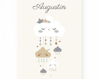Affiche Nuage Etsy