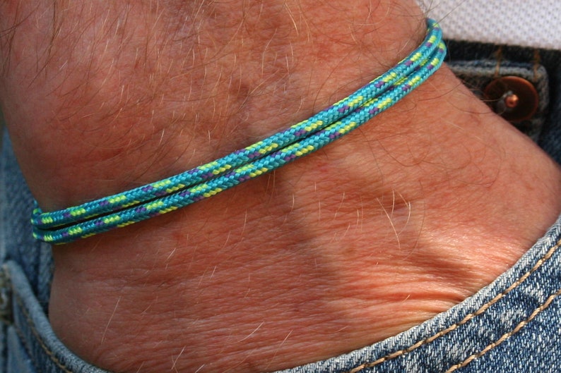 Friendship bracelet surfer bracelet hippie bracelet partner bracelet partner look minimalist surfer bracelet cord bracelet maritime bracelet 4. Türkis