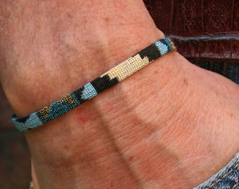 Bracelet d'amitié bracelet de surf bracelet hippie bracelet en tissu bracelet partenaire bracelet boho bracelet Ibiza bracelet partenaire look cadeau pour petite amie