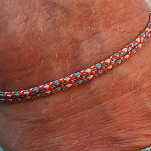 Friendship bracelet surfer bracelet hippie bracelet partner bracelet partner look minimalist surfer bracelet cord bracelet maritime bracelet 8. Rot-Blau-Weiß