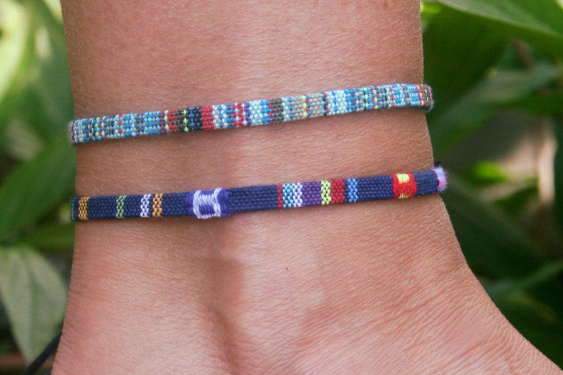 Anklet surfer anklet friendship bracelet yoga jewelry hippie anklet hippie jewelry hippie anklet surfer anklet image 1