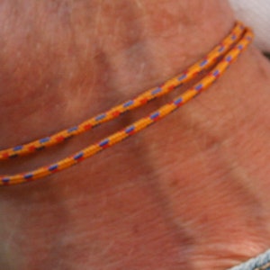 Bracelet damitié bracelet surfeur bracelet hippie bracelet partenaire look minimaliste bracelet surfeur bracelet cordon bracelet maritime 6. Orange