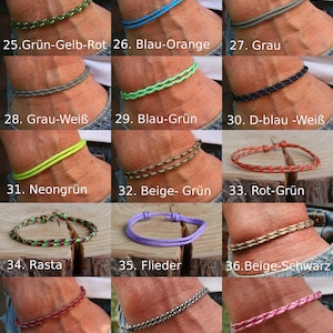 Friendship bracelet surfer bracelet hippie bracelet partner bracelet partner look minimalist surfer bracelet cord bracelet maritime bracelet image 3