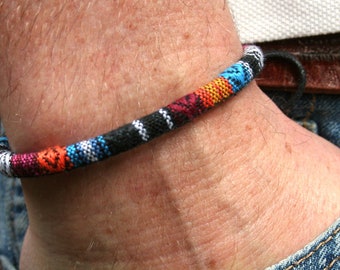 Bracelet de surf Hippie Bracelet d’amitié Bracelet partenaire Bracelet en tissu Ibiza Bracelet Hommes Bracelet De Surf Style Cadeau Ami