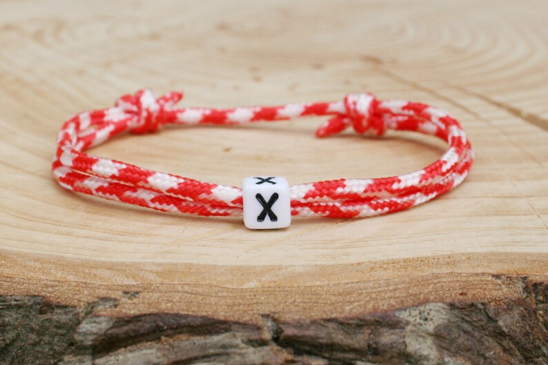 Letter Bracelet Letter Surfer Bracelet Letter Bracelet Personalized Friendship Bracelet Letter Partner Bracelet PartnerLook BFF