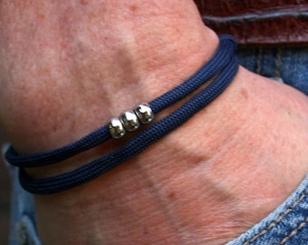 Mannen Bracelet Maritime armband surfer armband donkerblauwe partner armband armband partner kijken cadeau voor mannen