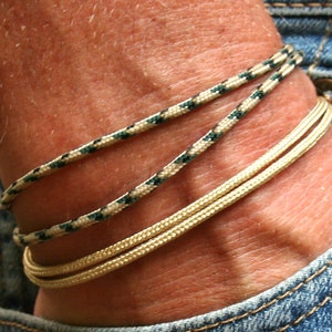 Bracelet damitié bracelet surfeur bracelet hippie bracelet partenaire look minimaliste bracelet surfeur bracelet cordon bracelet maritime image 1