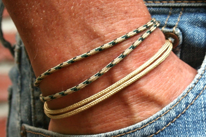 Friendship bracelet surfer bracelet hippie bracelet partner bracelet partner look minimalist surfer bracelet cord bracelet maritime bracelet image 1