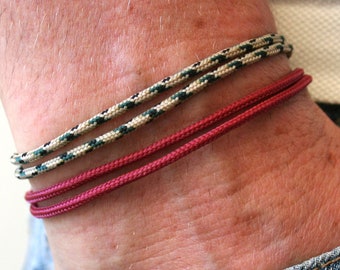 Friendship bracelet surfer bracelet hippie bracelet partner bracelet partner look minimalist surfer bracelet cord bracelet maritime bracelet