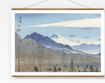 Vintage Print Japan Fuji Poster Wall Decor Japanese Art Wall Art