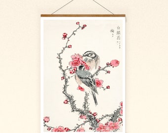 Japan poster bird Japanese illustration wall decoration wall art