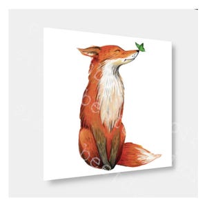 Fliesenaufkleber Fuchs Fliesensticker Wandsticker 15cm x 15cm weiß