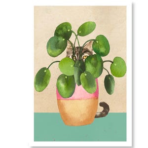 Pilea poster - Etsy.de