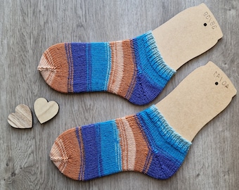 Sneaker-Socken - Söckchen Größe 38 - 40 - handgestrickt