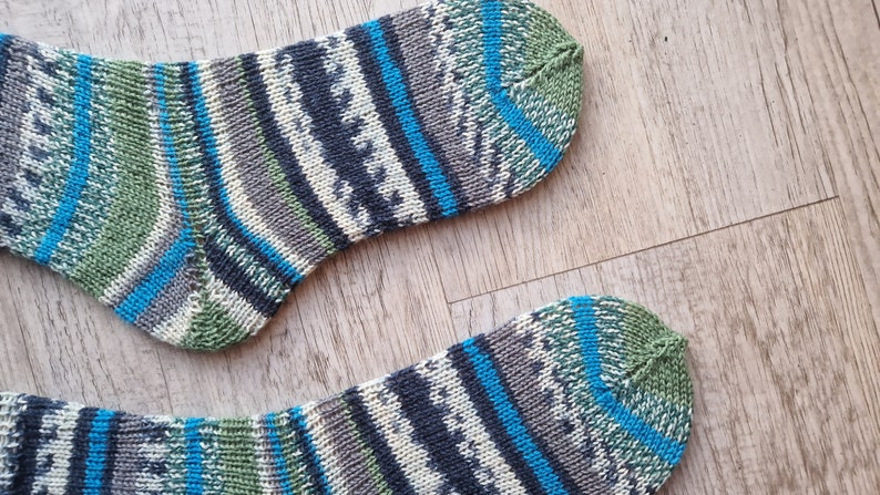 Handgestrickte Socken / Strümpfe Größe 38 40 Bild 10