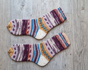 Handgestrickte Socken / Strümpfe - Größe 38 - 40