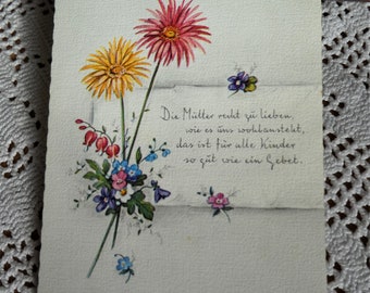 Greeting card for Mother's Day, greeting card, with saying