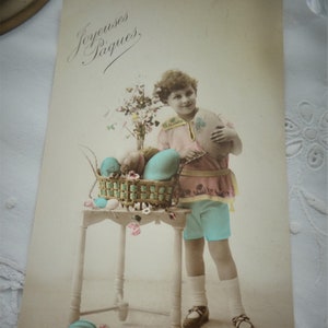 Biglietto d'auguri, auguri di Pasqua, Joyeuses Paques, Francia, vuoto
