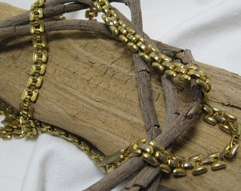 Halskette in gold, Gliederkette