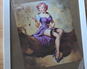 Bild, alter Druck, Gill Elvgren, Pin Up Girl, 50er Jahre