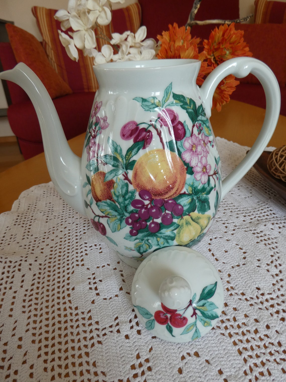 Kaffeekanne Royal Limoges Porzellan Frankreich Genevieve Etsy