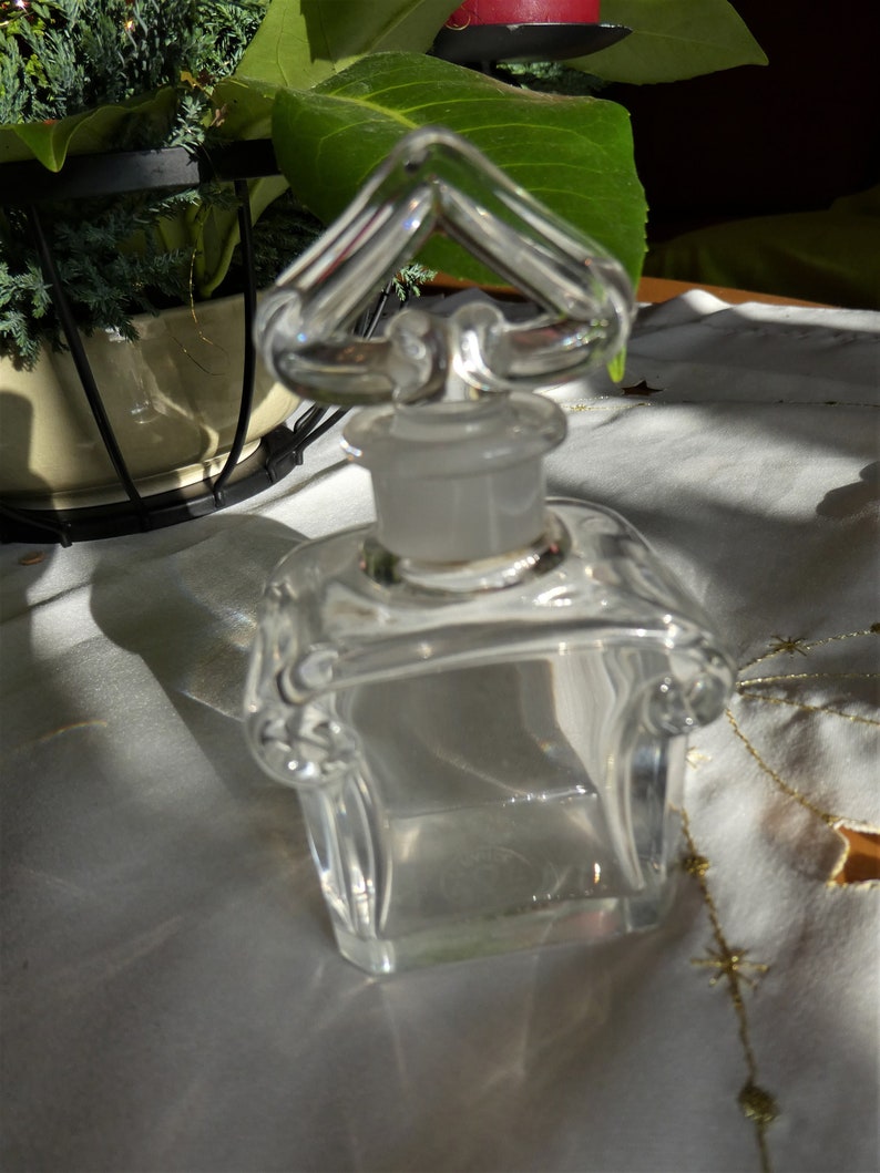 Edles Parfumflacon aus Baccarat Kristallglas, Guerlain, 30er/40er Jahre, Frankreich Bild 1