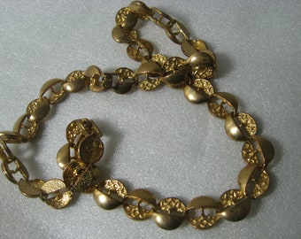 Halskette, Gliederkette, Collier, 50er Jahre, 60er Jahre, Vintageschmuck