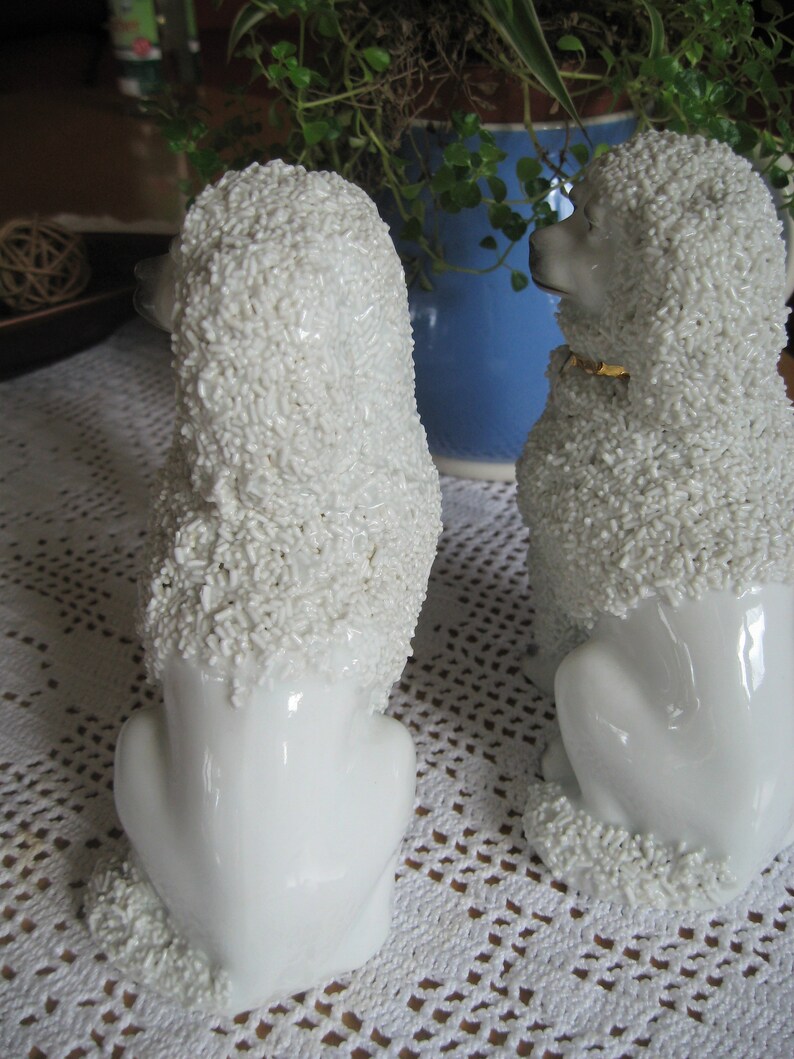 Kaminhunde Kapitänshunde Pudel alte Porzellanfiguren Hunde Etsy
